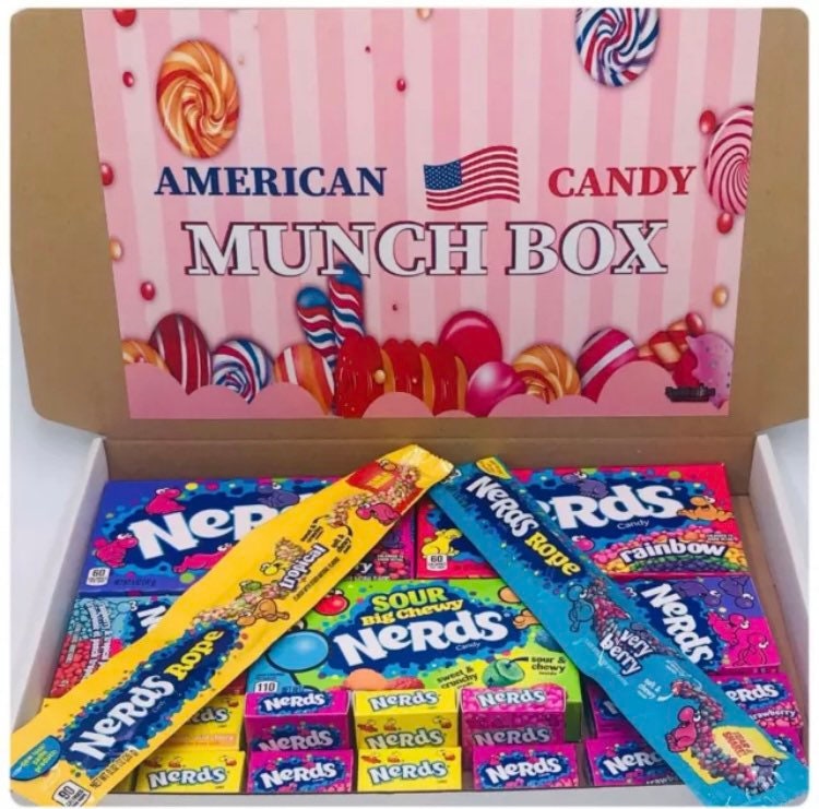 American Candy Sweets Gift Box Nerds Mixed Theatre Box USA Etsy