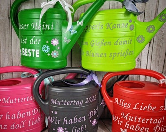 Watering can with saying, personalized