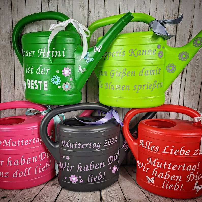 Gießkanne mit Spruch, personalisiert Etsy.de