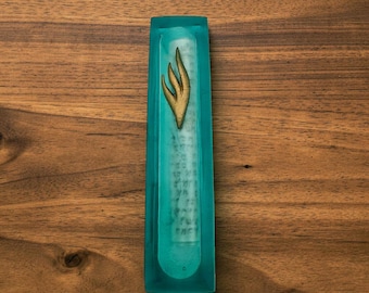 Handmade Resin Mezuzah Case