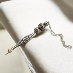 Puntatore della Torah in argento sterling Yad, fatto a mano, arte filigrana yemenita / regalo giudaico Bar e Bat Mitzvah