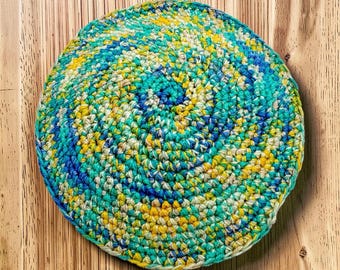 Kippah in cotone colorato fatta a mano