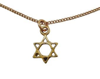 Mini Star Of David Necklace Sterling Silver/Gold Filled