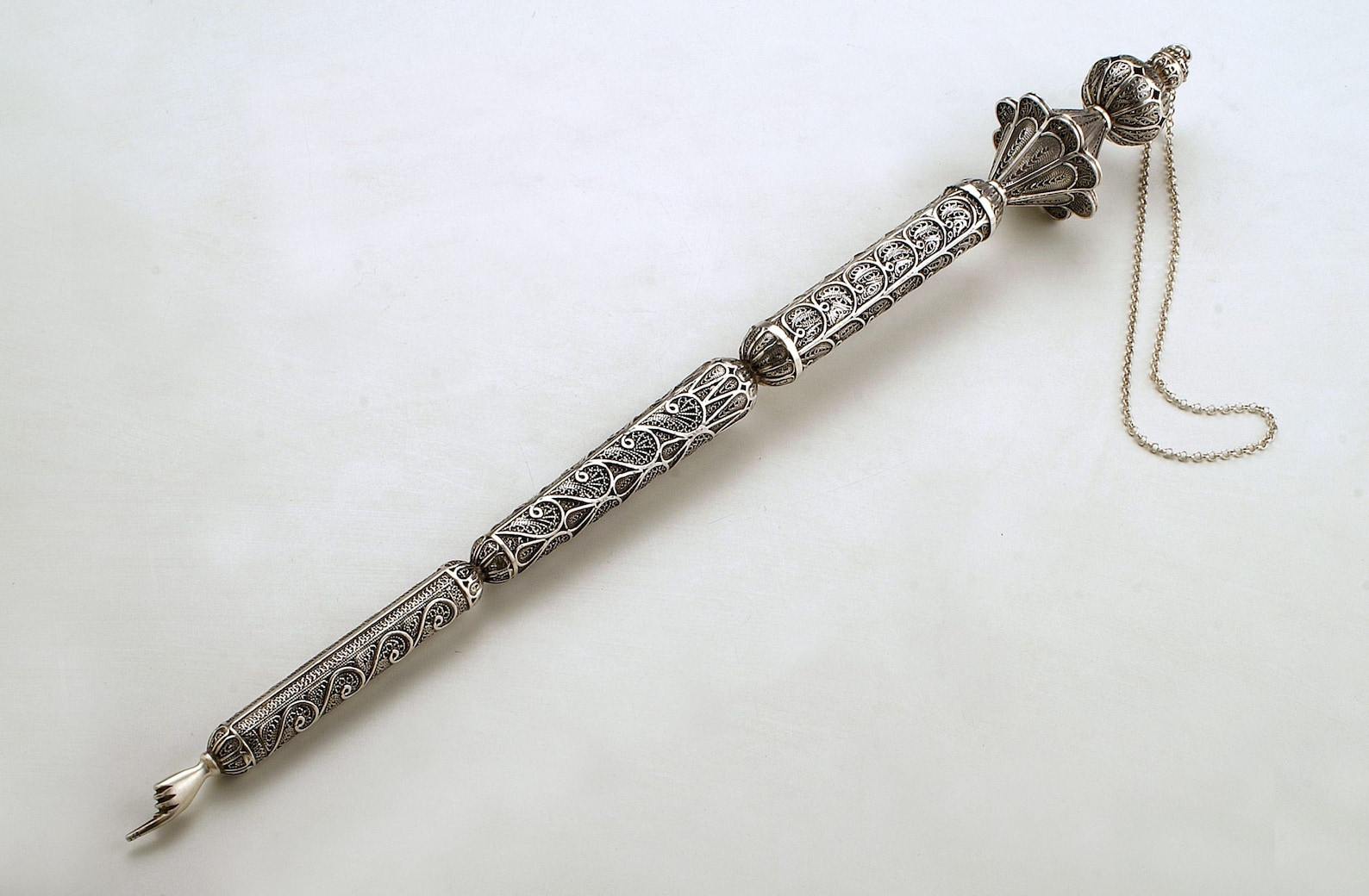 Big Sterling Silver Torah Pointer Yad for reading Torah | Etsy