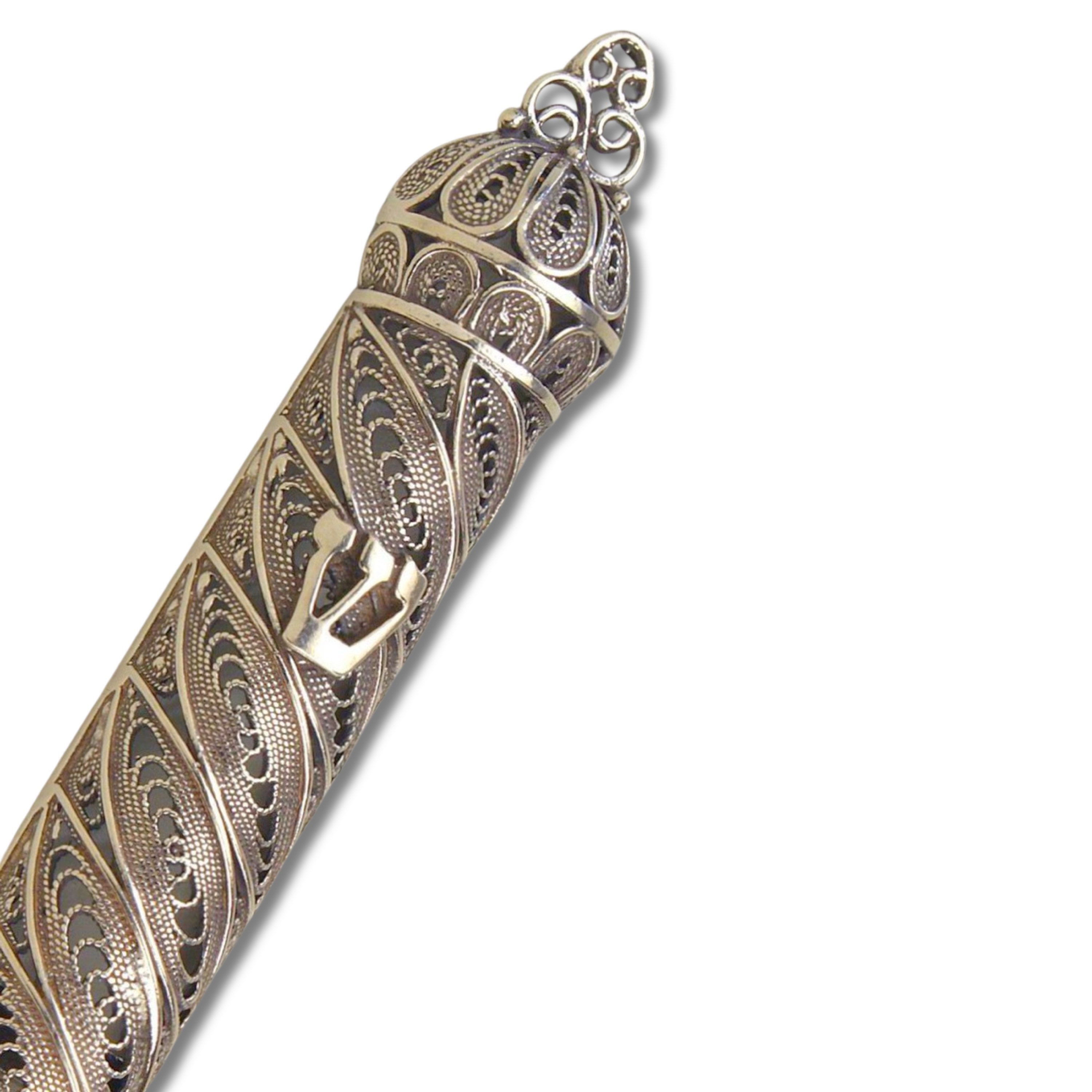 Sterling Silver Mezuzah Casehandmade Yemenite Filigree Jewish - Etsy