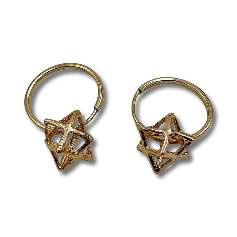 Merkava Star of David Earrings Gold Filled/Sterling silver Gold Filled