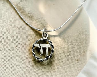 Collier Chai en argent sterling