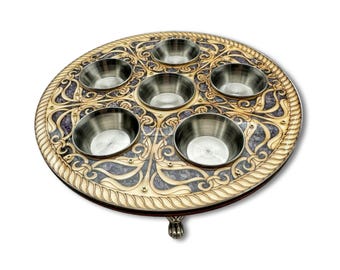 スポード ユダヤ教 ペサハ・セーデルプレート 過ぎ越しの祭り 10 3/4