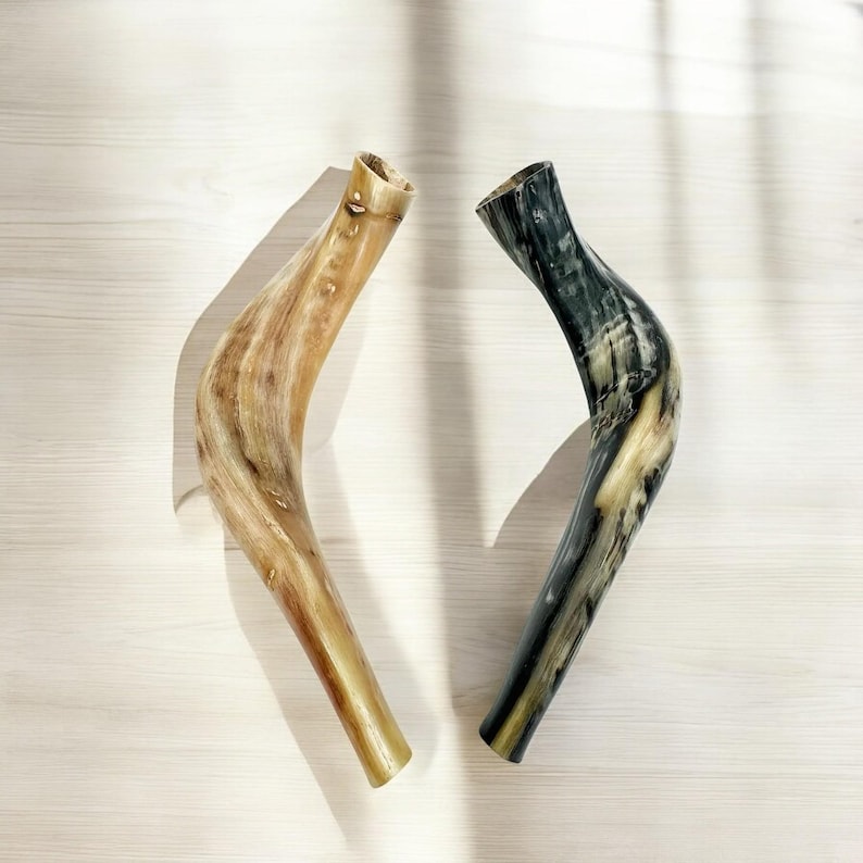 Authentic Handcrafted Ram’s Horn Shofar | Unique Kosher Judaica for Rosh Hashanah & Yom Kippur image 4
