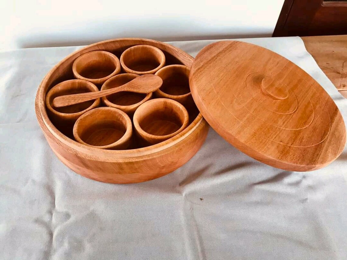 Spice Box Box With Individual Containers Srilanka Spices Etsy