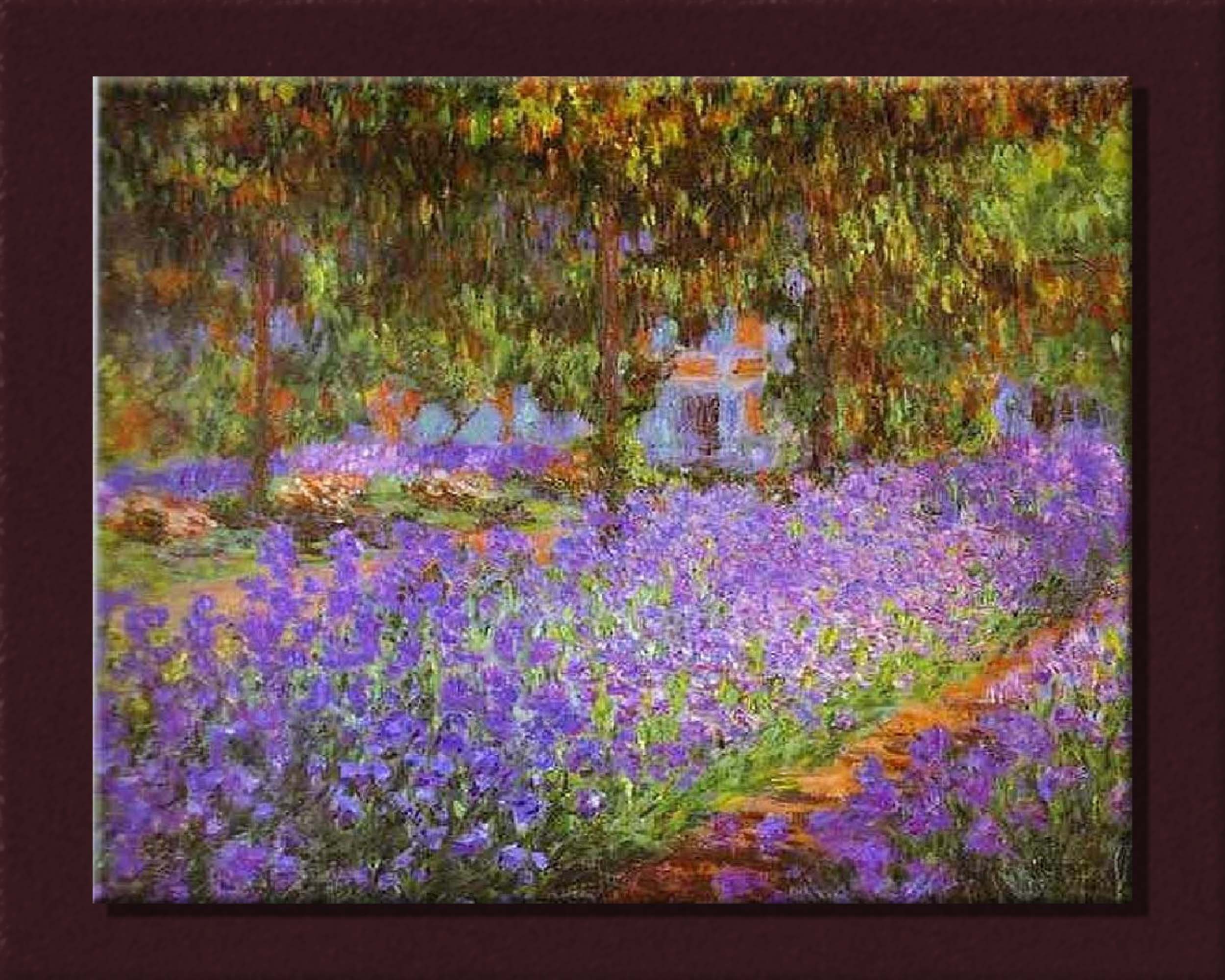 Irises in Claude s Garden Claude modern art Etsy