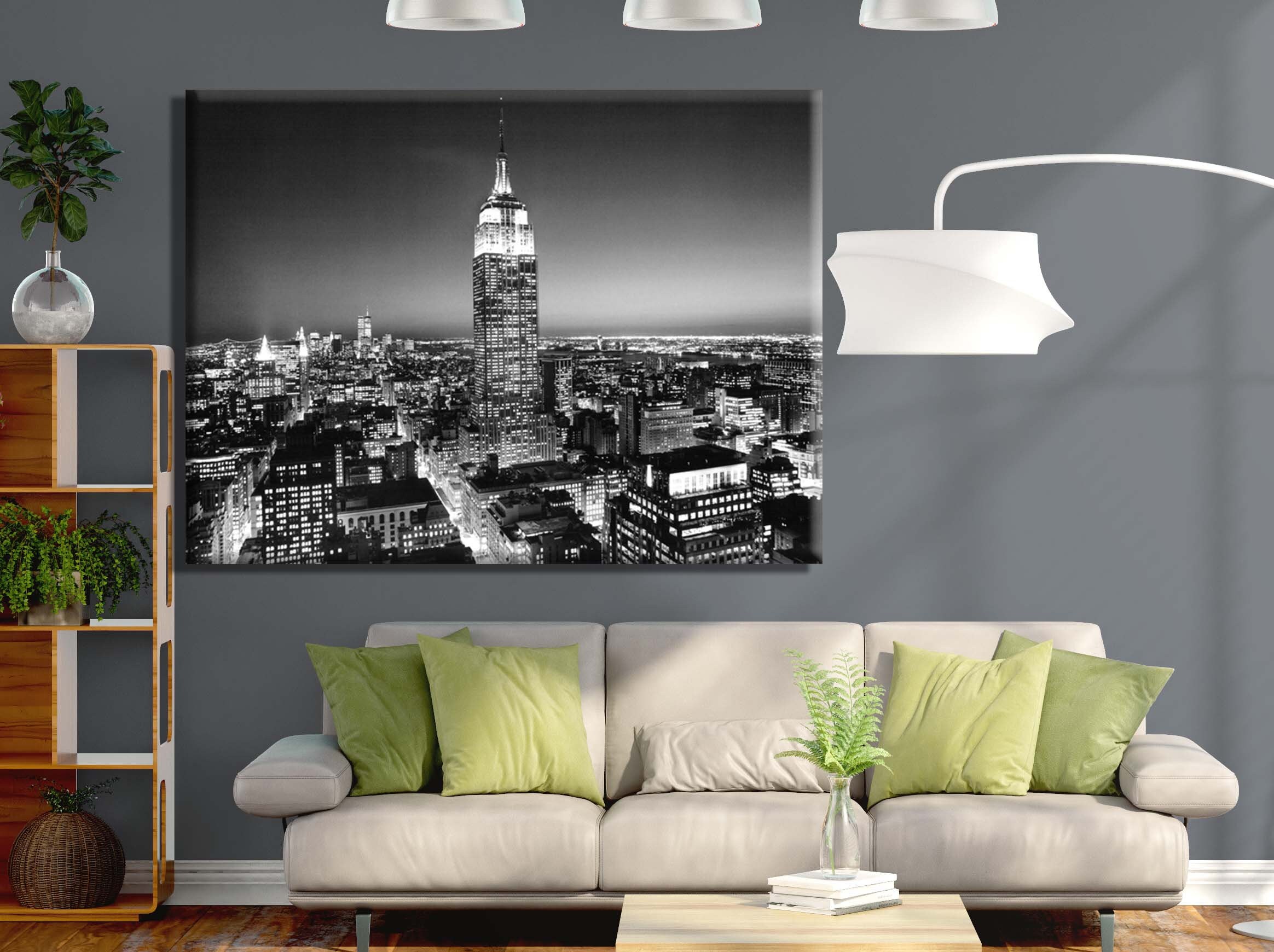 New York Newyork Manhattan Skyline canvas art modern art | Etsy