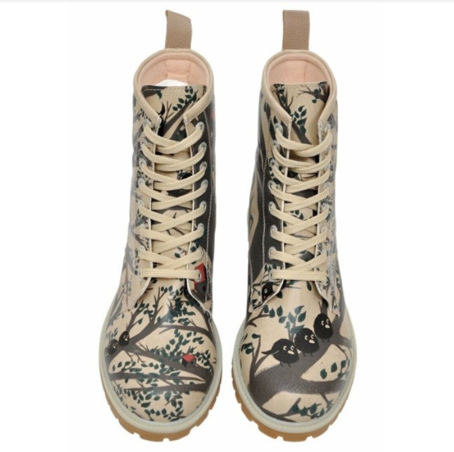 DOGO Women Trees Soul Long Boots Handmade Vegan Printed Etsy