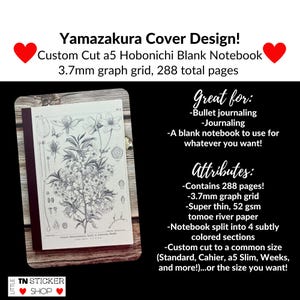 Cut down Hobonichi a5 Yamazakura plain notebook to standard, a5 slim, or Cahier/Wide size!