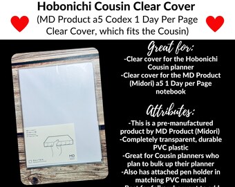 ADD-ON: Midori a5 Clear Cover for Hobonichi Cousin Planners