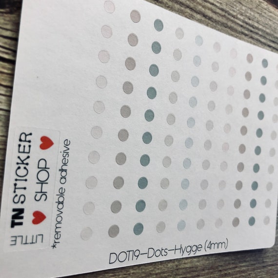 FOIL Mini Dot Stickers 4mm Markers for Planners, Bullet Journals