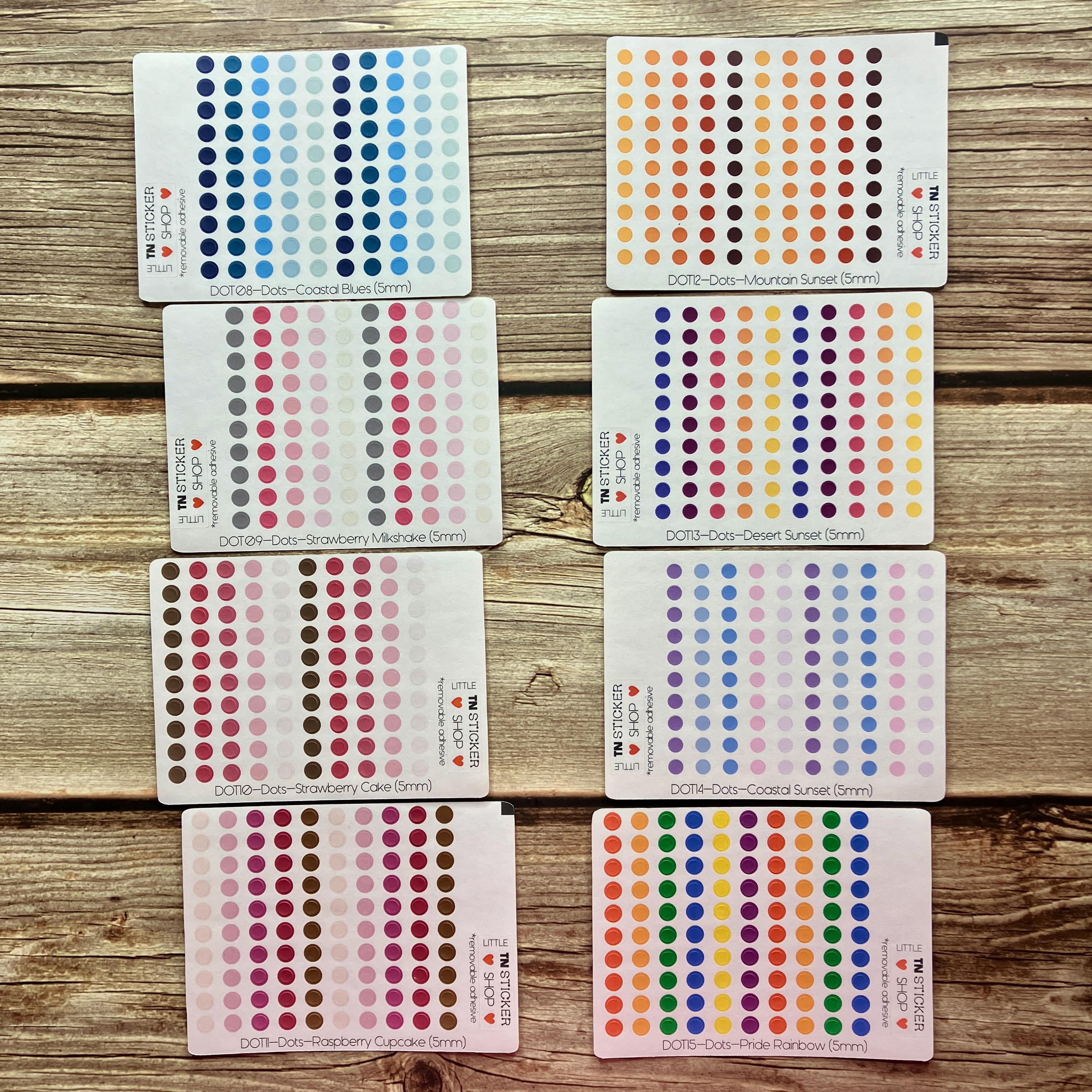 5mm Dot Stickers for Small Notebooks & Planners! - Etsy