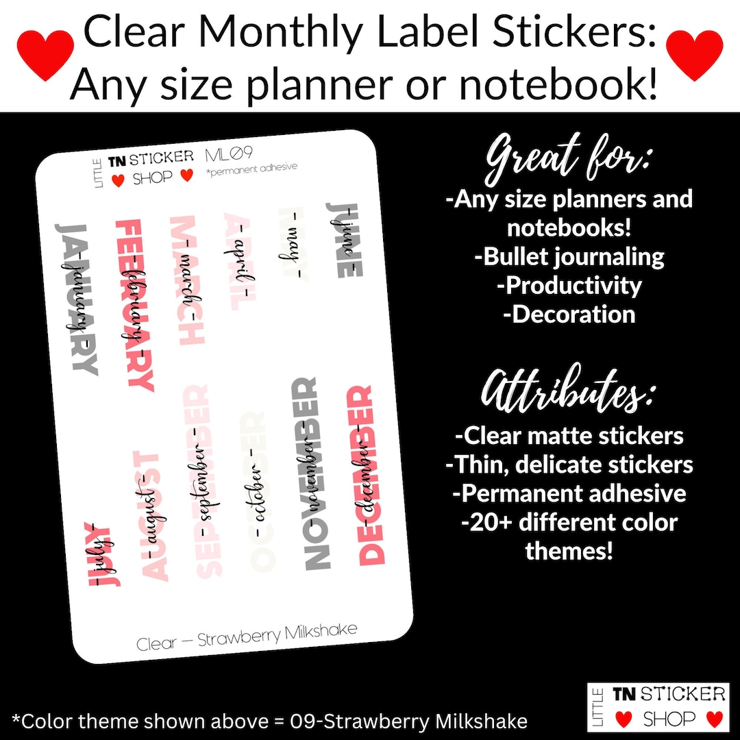 Clear Month Label Planner Stickers For Any Size Notebook Or Planner Etsy clear-month-label-planner-stickers-for-any-size-notebook-or-planner-etsy