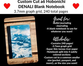 Cut down Hobonichi a6 gridded notebook to pocket or passport-sized notebook!