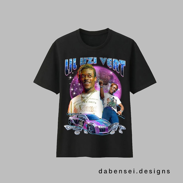 Lil UZI Vert t-shirt, Vintage  Retro 90er 80er Jahre Tee, Hip Hop, Rap Schwarz, Streetwear