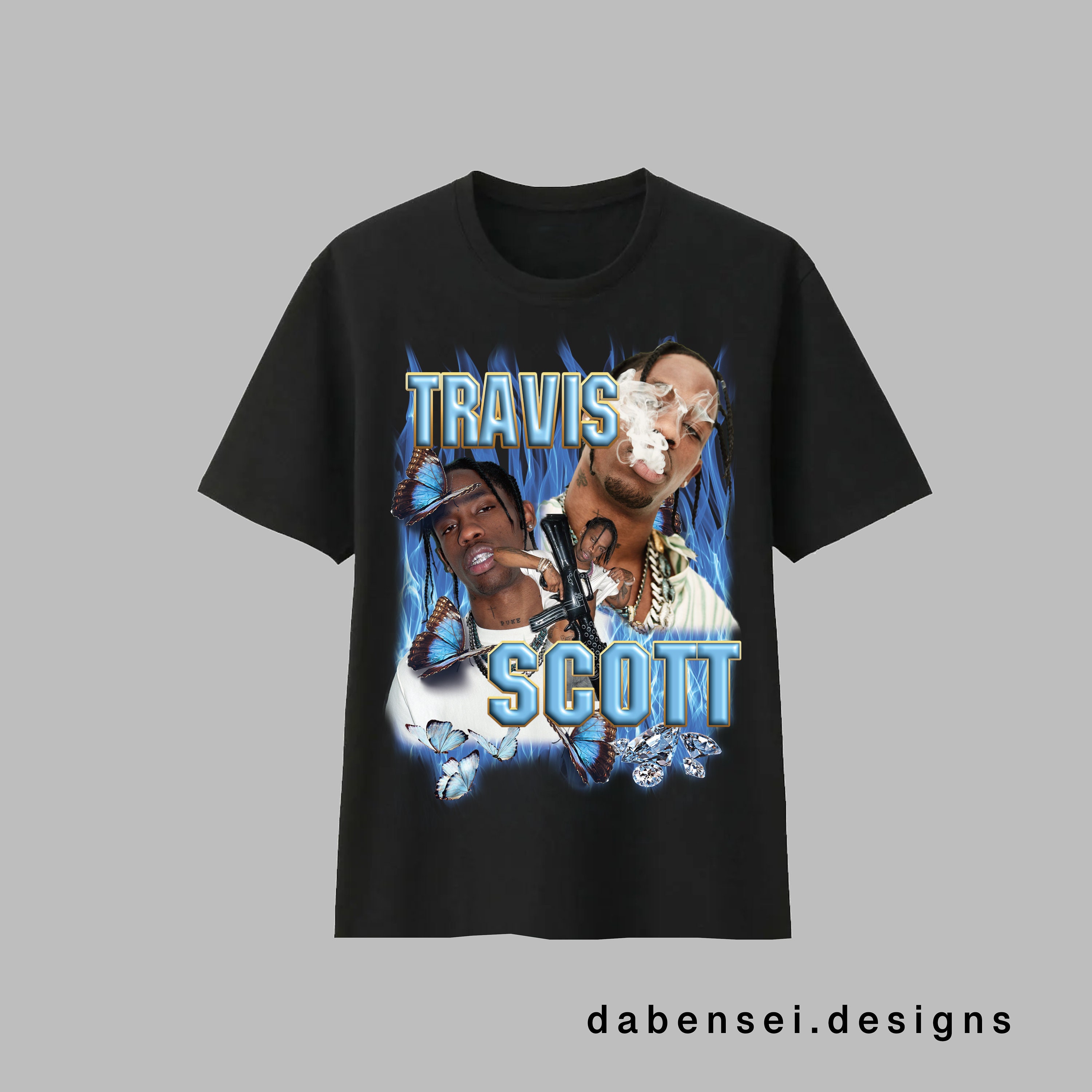 90s Hip-hop T-shirt Travis Scott Graphic | Vintage Rapper 90s Hip-hop T-shirt Travis Scott Graphic | Vintage Rapper