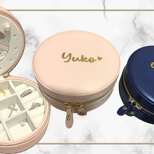 Personalised Jewellery Box| Custom Jewellery Box| Best gifts | Custom Gifts| Jewels | Birthday Gifts| Pink Gold| Travel Jewellery Case|
