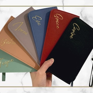 Personalised Clutch with wrist strap | personalized pouch/purse | Custom Gifts| Best gift