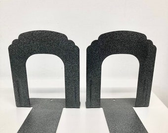 Pair of Mid century Demco book ends granite grey