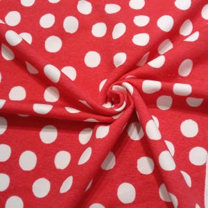 French Terry Polka Dots Punkte grafische Muster Minnie Mouse Sommersweat