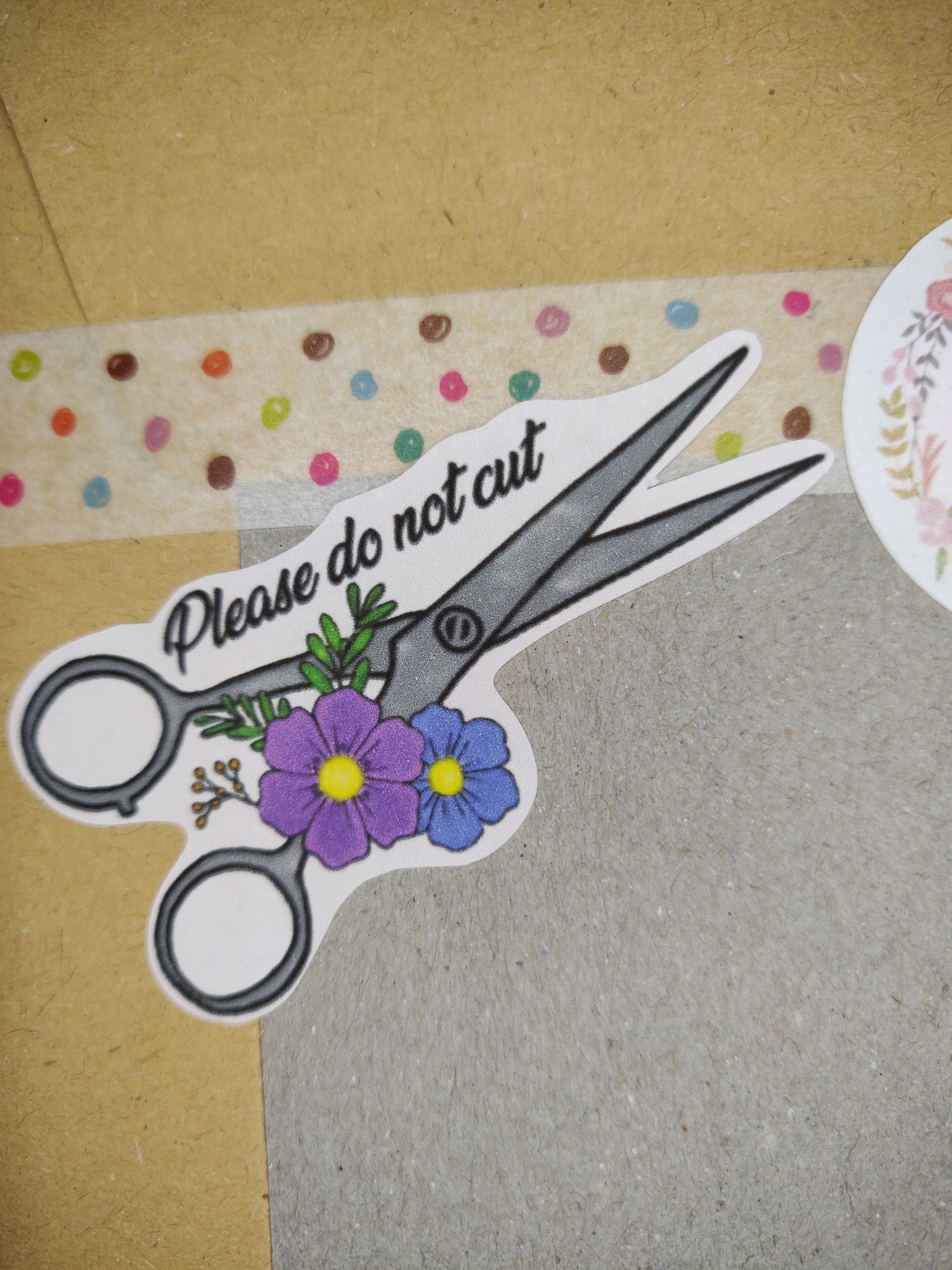Please don't cut stickers Don't cut stickers | Etsy