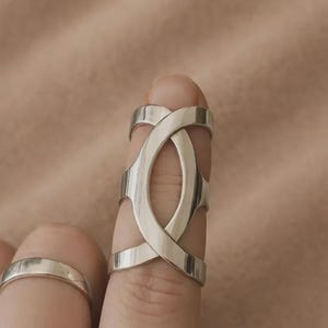 Arthritis Finger Schiene zum seitlichen Biegen Seitenabweichung Sterling Silber 925, Messing oder Kupfer Ring für Ehlers Danols, EDS