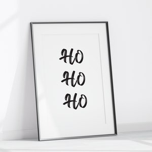 Christmas Printable Wall Art Ho Ho Ho Print Christmas Decor - Etsy