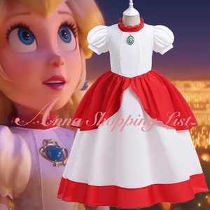 Princesse Peach Cosplay Costume pour adultes et enfants, costume