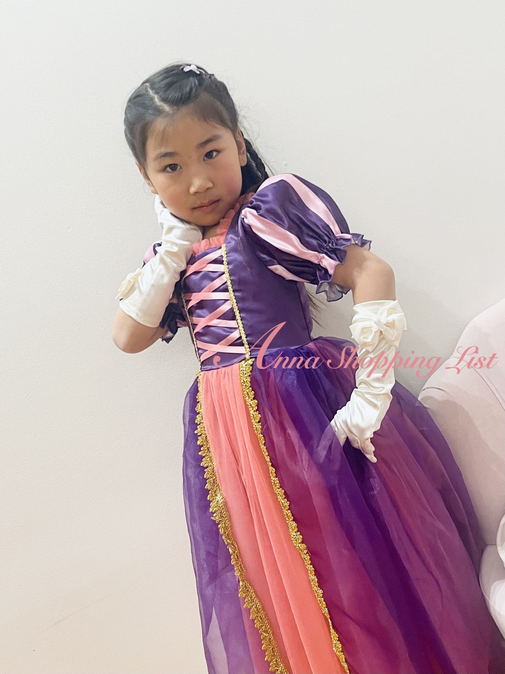 Film Princesse Déguisement Raiponce Robe Cosplay Costume