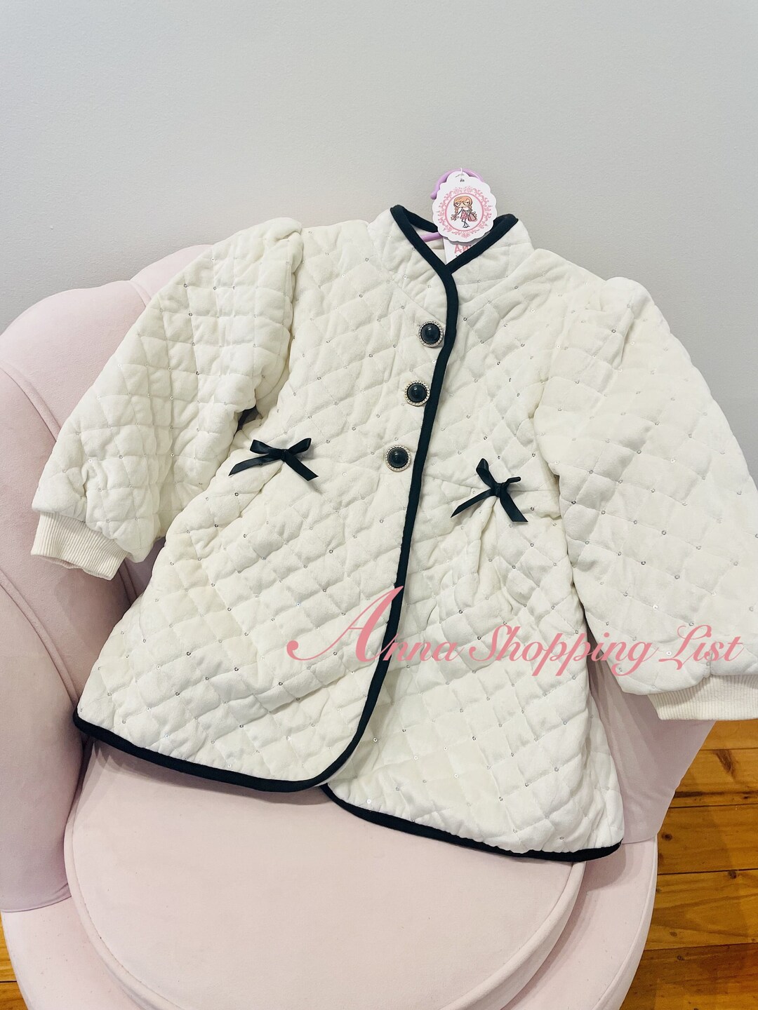 Baby Winter Coat White/red/pink/black Jacket Toddler Winter Etsy