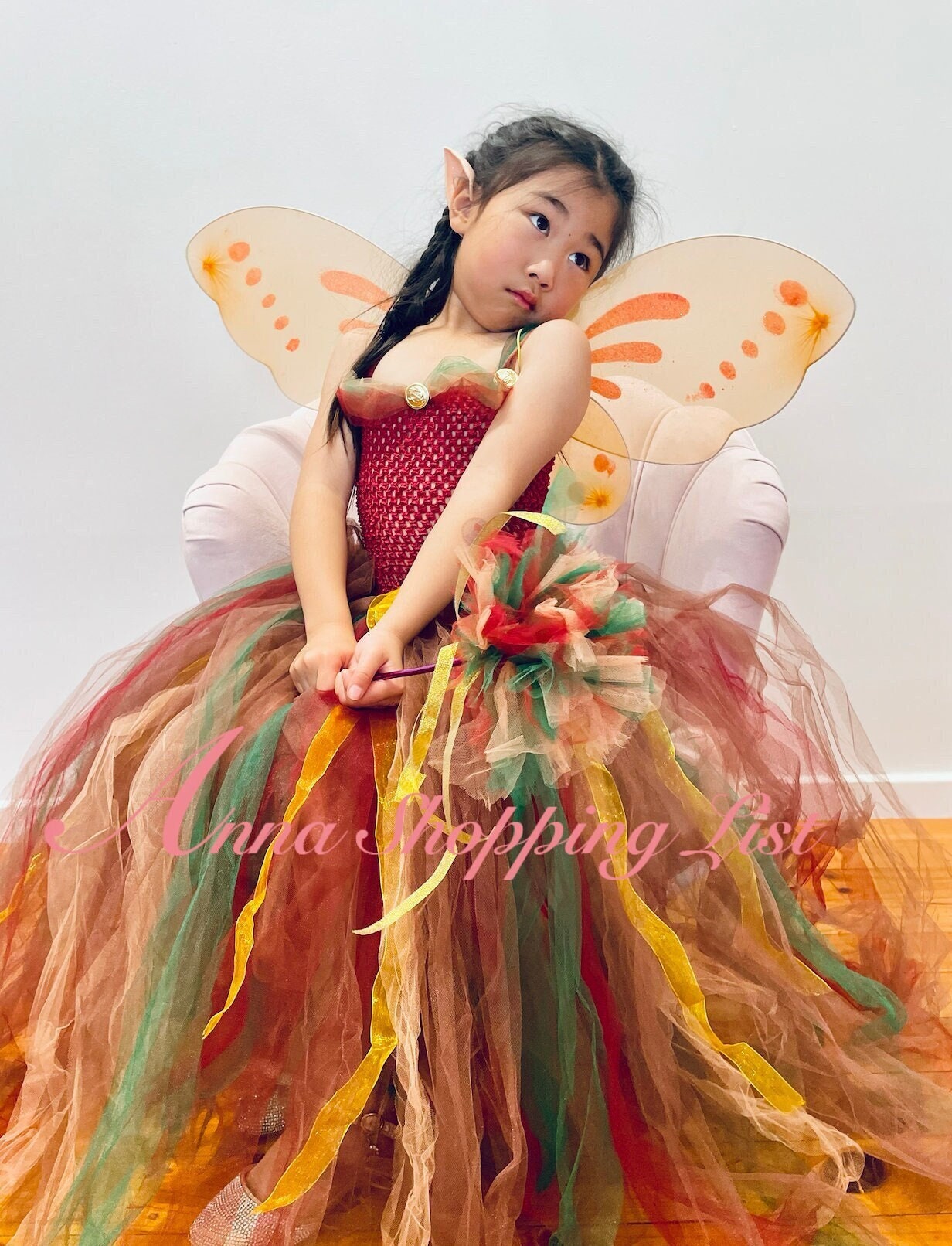 Fairy Tale Birthday Costume Gems Bow Tiara Tinkerbell - Fairy garden birthday party, Tinkerbell fairies, Tinkerbell