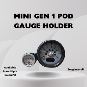 Mini Cooper/S/JCW R50 R52 R53 Gauge Pod Mount Black 52mm/60mm 2002-2006