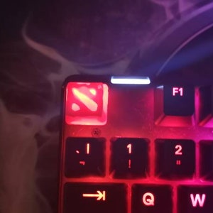 Dota 2 logo inspired keycap for mechanical keyboard 3D printed artisan keycap image 5