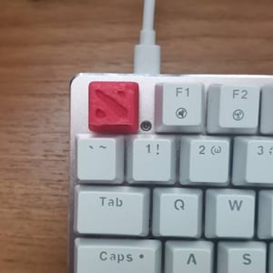 Dota 2 logo inspired keycap for mechanical keyboard 3D printed artisan keycap image 6