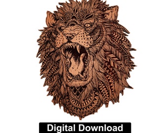 Download Lion Mandala Svg Etsy