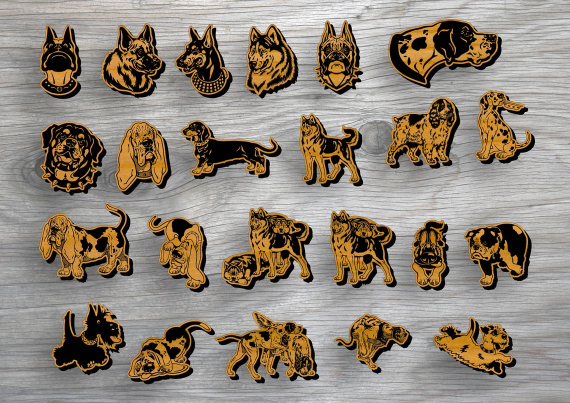 Dog Breed Laser Cut File/ Digital Download/laser Engrave/svg Etsy