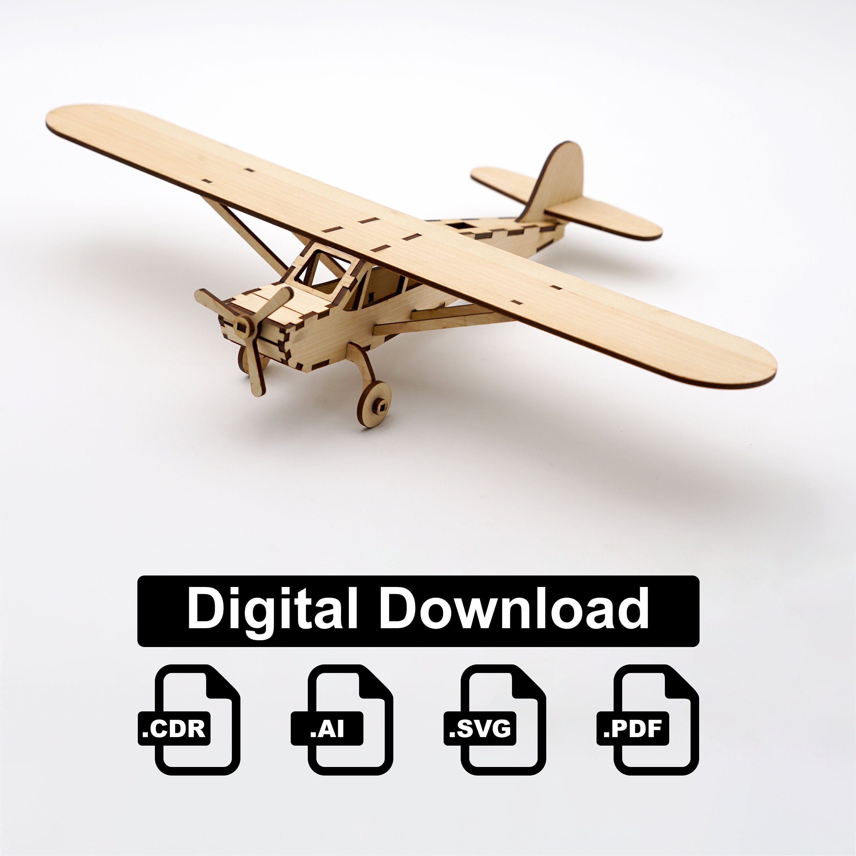 AirPlane/Laser Cut Dateien SVG Ai CDR PDF Digital Etsy