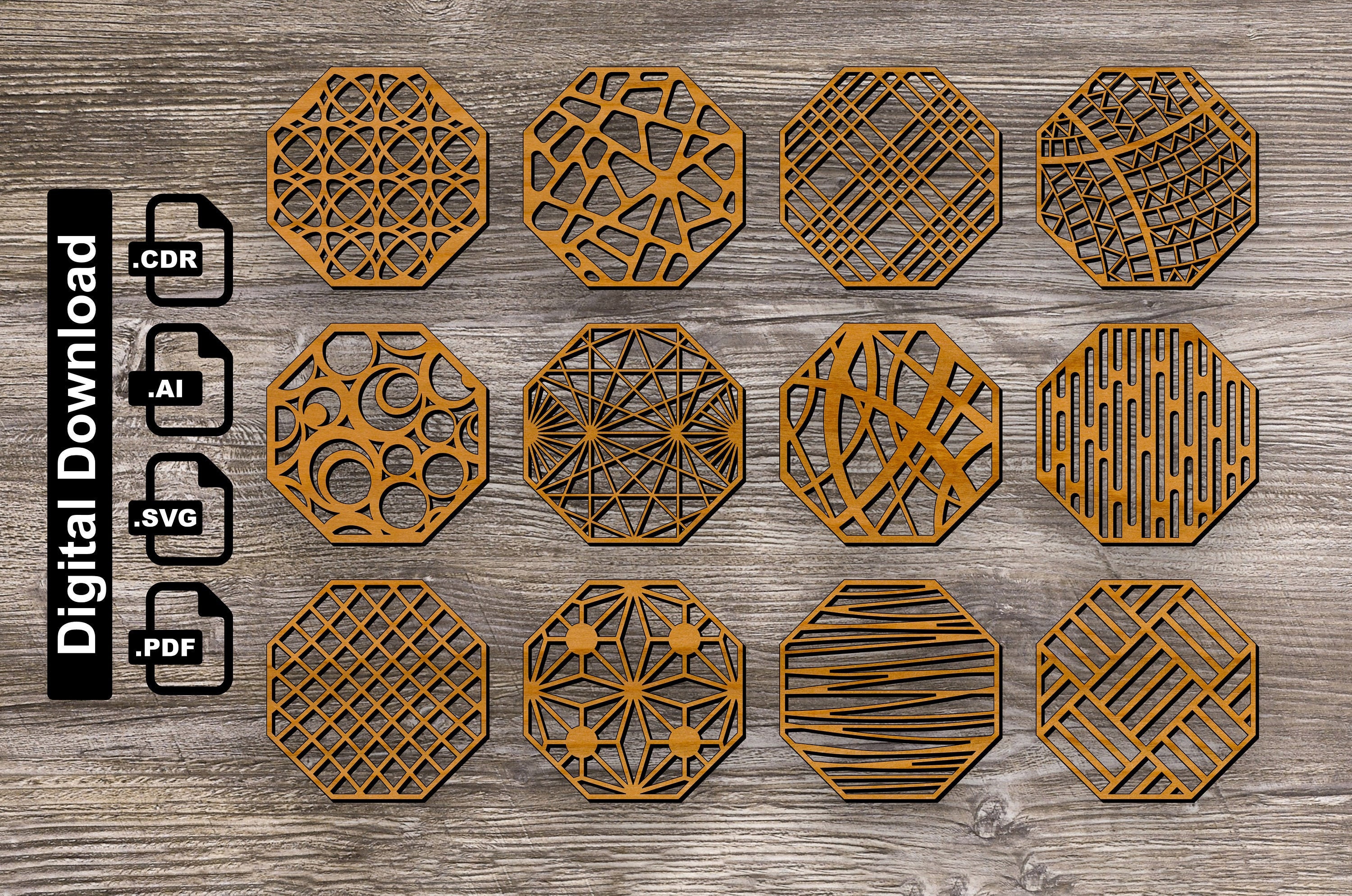 Mid-Century moderne Datei 1 / Frank Lloyd Wright inspiriert | Etsy