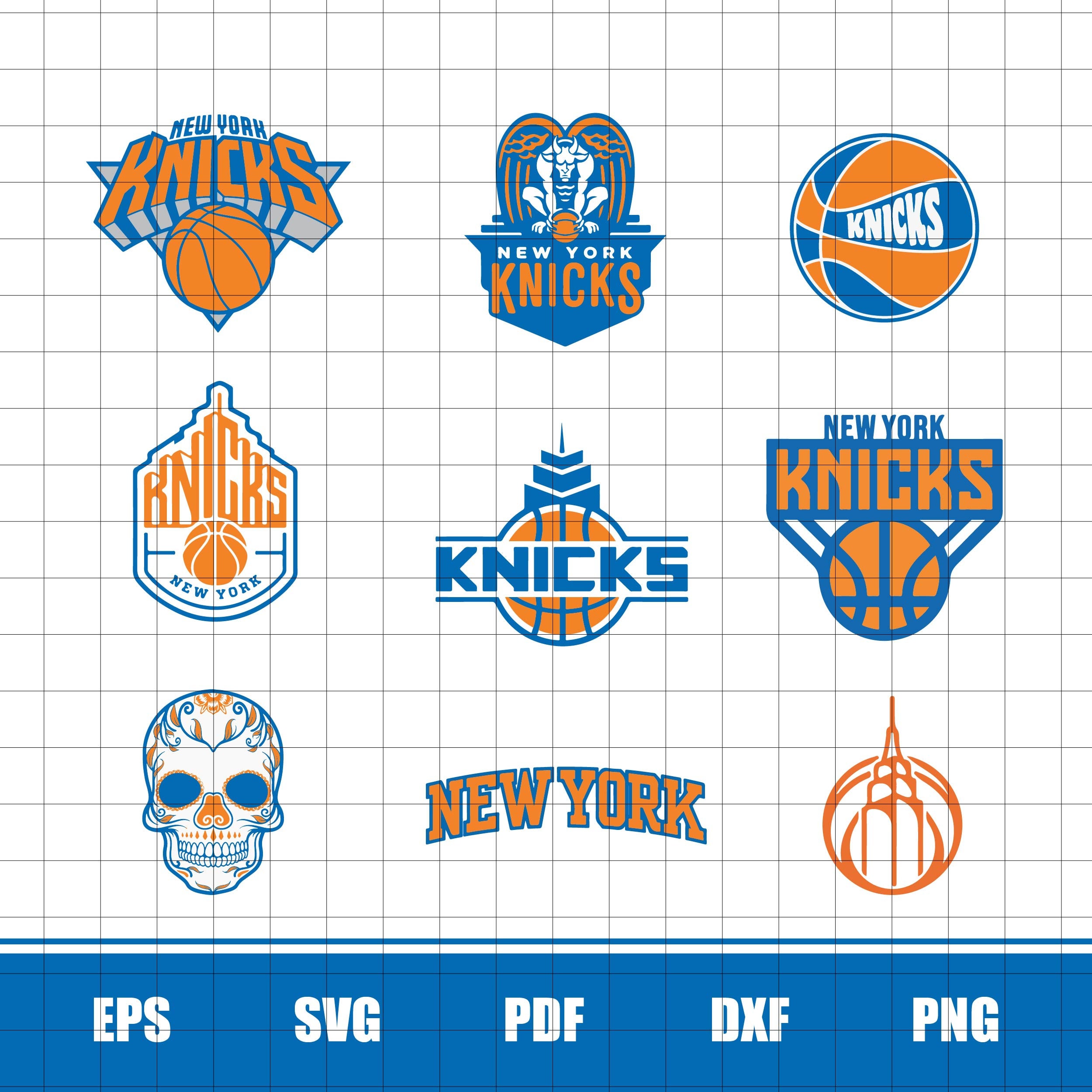 Download New York Knicks NBA Bundle svg Sport Svg Sport Basketball | Etsy