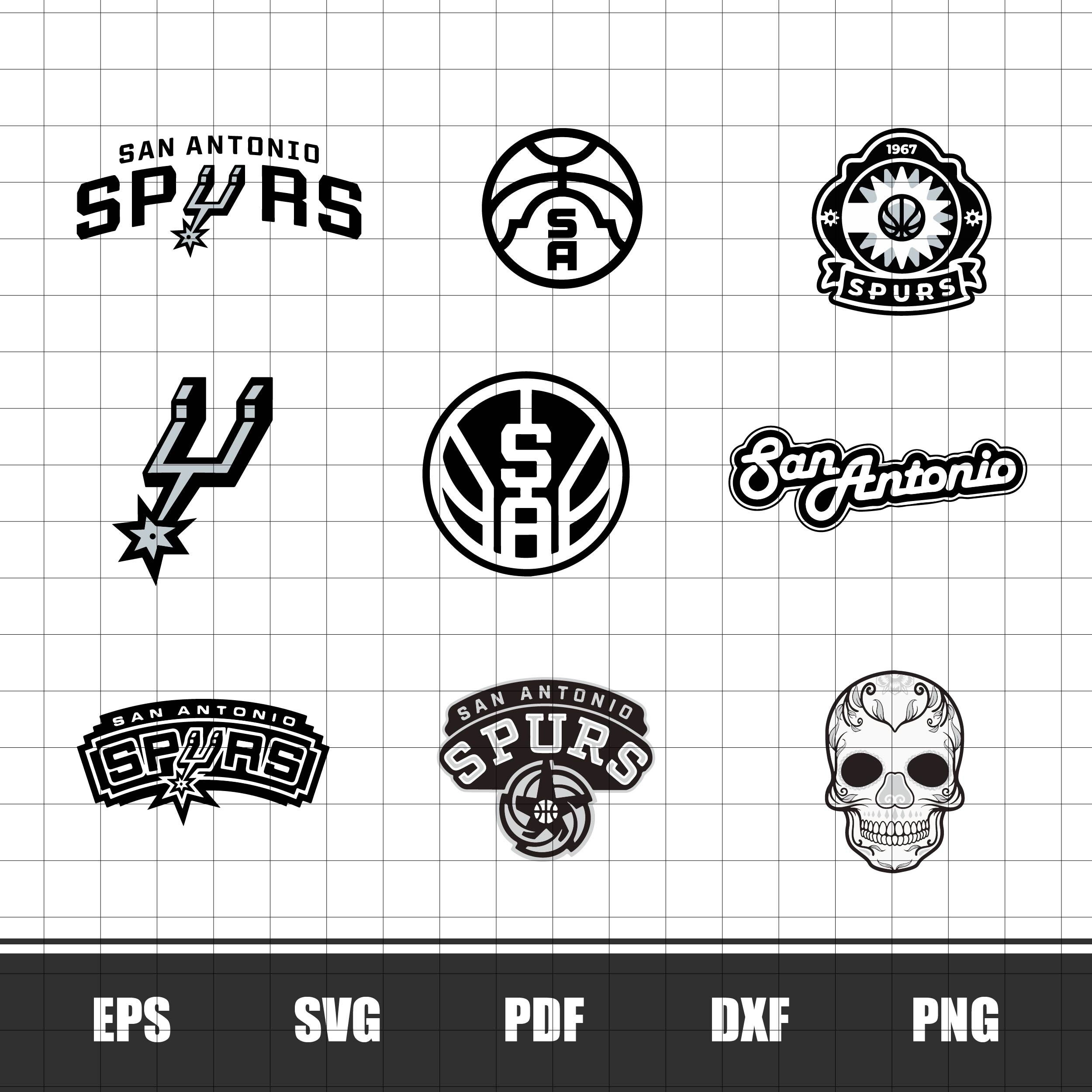 Download San Antonio Spurs NBA Bundle svg Sport Svg Sport Basketball | Etsy