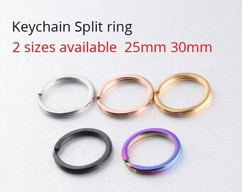 BULK Schlüsselanhänger, Spaltringe Schlüsselbund, 25mm, 30mm, 10mm, 20mm Schlüsselanhänger Ringe, Schlüsselring Loops, Schlüsselbund Fobs, Wholesale, 10-stk