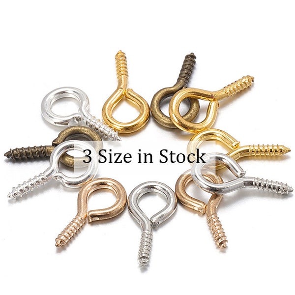 Tiny Eye Screws Etsy