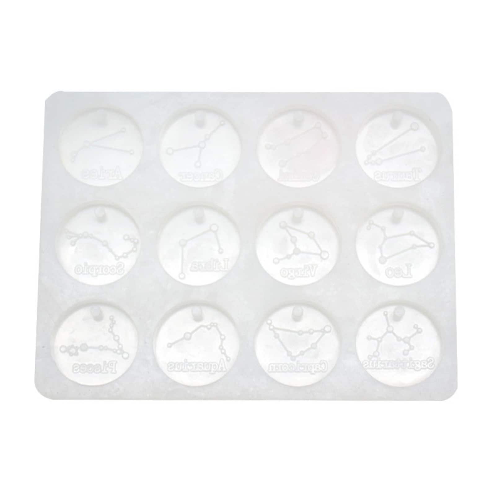 Zodiac Silicone Resin Mold 12 Zodiac Constellation Resin Etsy