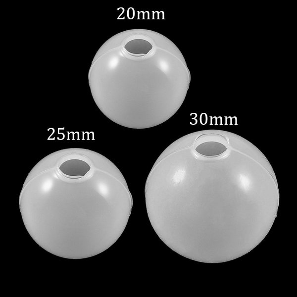Moule boule en silicone pour pendentif en résine, moule sphérique en résine époxy, moule sphérique 3D en résine 20 mm/25 mm/30 mm, bijoux à faire soi-même, vente en gros, 3 pièces