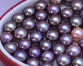 Lavender Edison Pearl: AAAAA Grade Freshwater Pearl for Jewelry Making (9-15mm, Undyed)